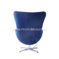 Classic Comfortable Living Room Velvet Egg Chair